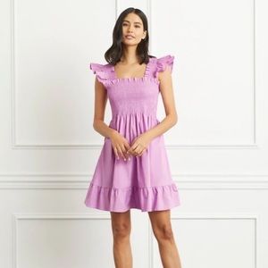 Hillhouse Home Elizabeth dress in lilac poplin